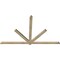 Ekena Millwork Kennewick Rough Sawn Timber Gable Bracket, Douglas Fir, 96"W x 60"H x 2"D x 4"F, 15/12 Pitch GBW096X60X0204KEN00RDF - alternate 2